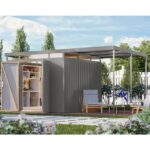 KOVINSKA VRTNA HIKA KARIBU AURUM 3.5 SIVI ALUMINIJ Z 2 M PODALJKOM STREHE